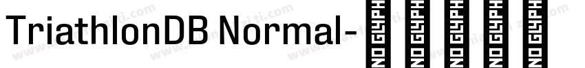 TriathlonDB Normal字体转换